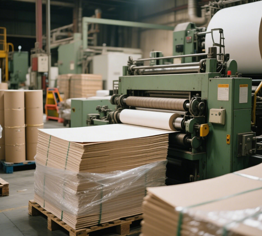 ¿Qué máquina se usa en la industria del papel?