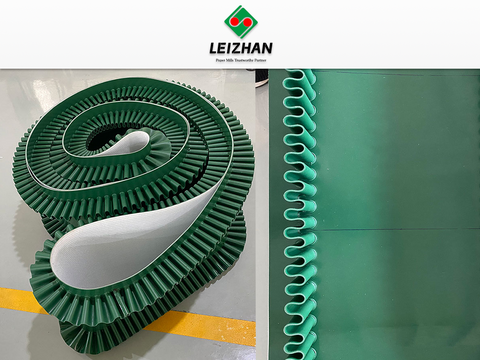 Cinturón de transporte de pared lateral corrugado